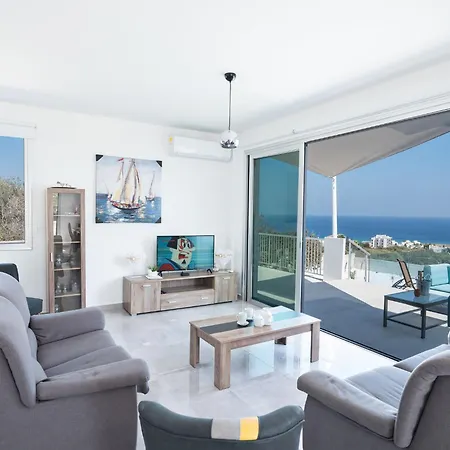 ヴィラ Clea,stunning 4bdr Villa, Seaviews プロタラス
